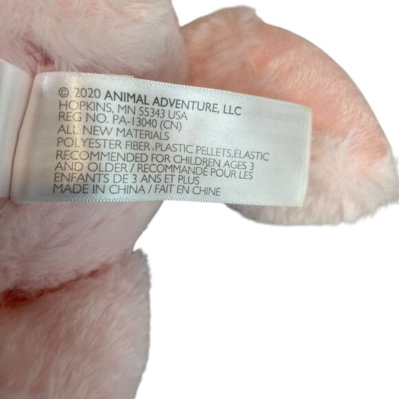 NWT Animal Adventure Cherry Blossom Pig Plush Pink Super Soft Stuffed Animal - Picture 7 of 8